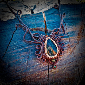 Serpentine necklace (unique design)