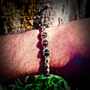 Smoky quartz beads bracelet