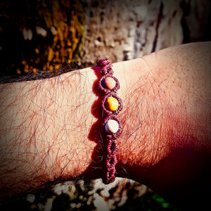 Mookaite jasper beads bracelet