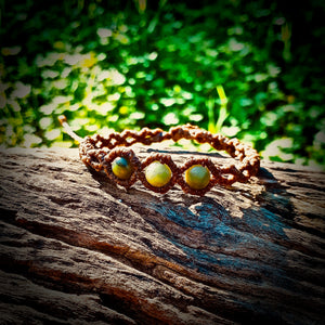 Serpentine beads bracelet