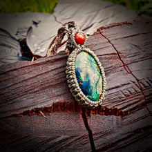 Load image into Gallery viewer, Azurite with malachite necklace
