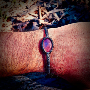 Cherry quartz bracelet