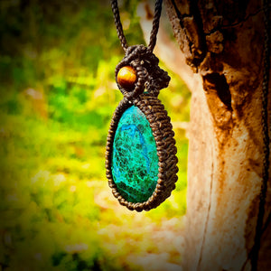 Chrysocolla necklace