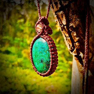 Chrysocolla necklace