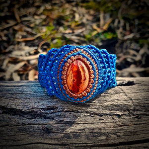 Fire opal bracelet