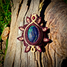 Load image into Gallery viewer, Azurite with malachite pendant
