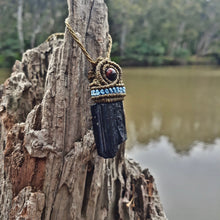 Load image into Gallery viewer, Black tourmaline necklace
