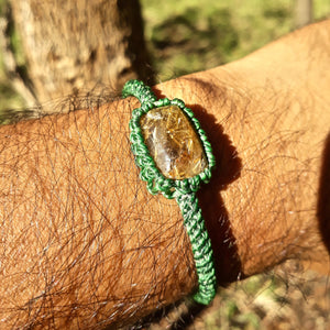 Rutilated quartz bracelet