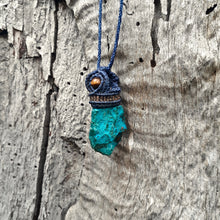 Load image into Gallery viewer, Raw chrysocolla necklace
