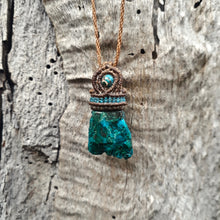 Load image into Gallery viewer, Raw chrysocolla necklace
