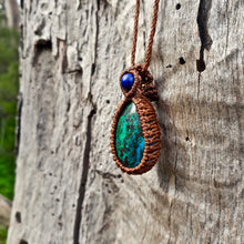 Load image into Gallery viewer, Chrysocolla malachite necklace
