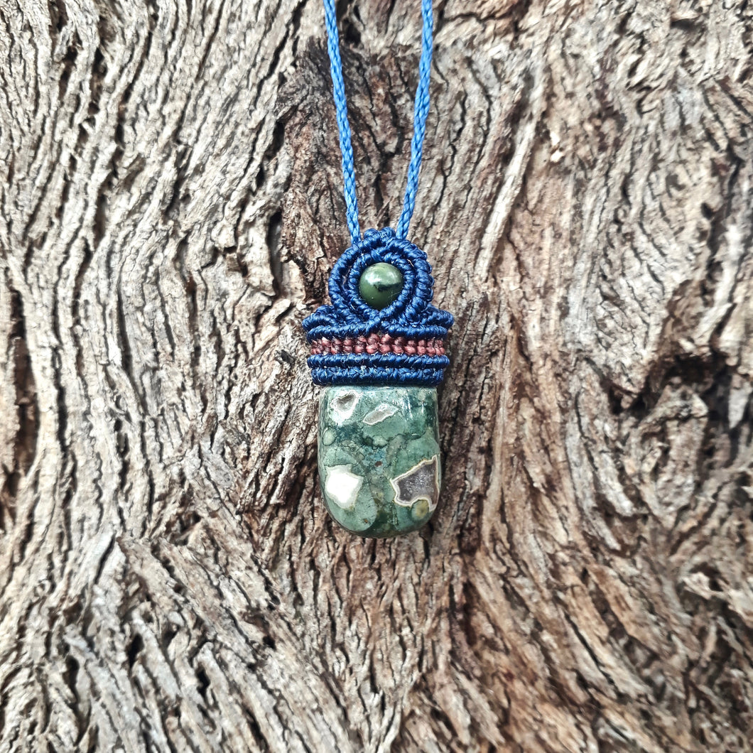 Rainforest jasper necklace