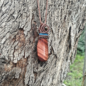Red tiger's eye necklace
