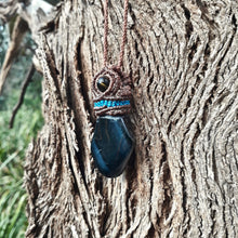 Load image into Gallery viewer, Black tiger&#39;s eye necklace
