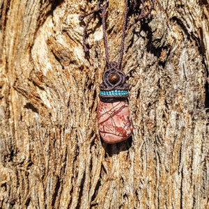 Montana bark jasper necklace