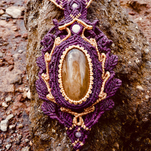 Rutilated quartz necklace (unique design)